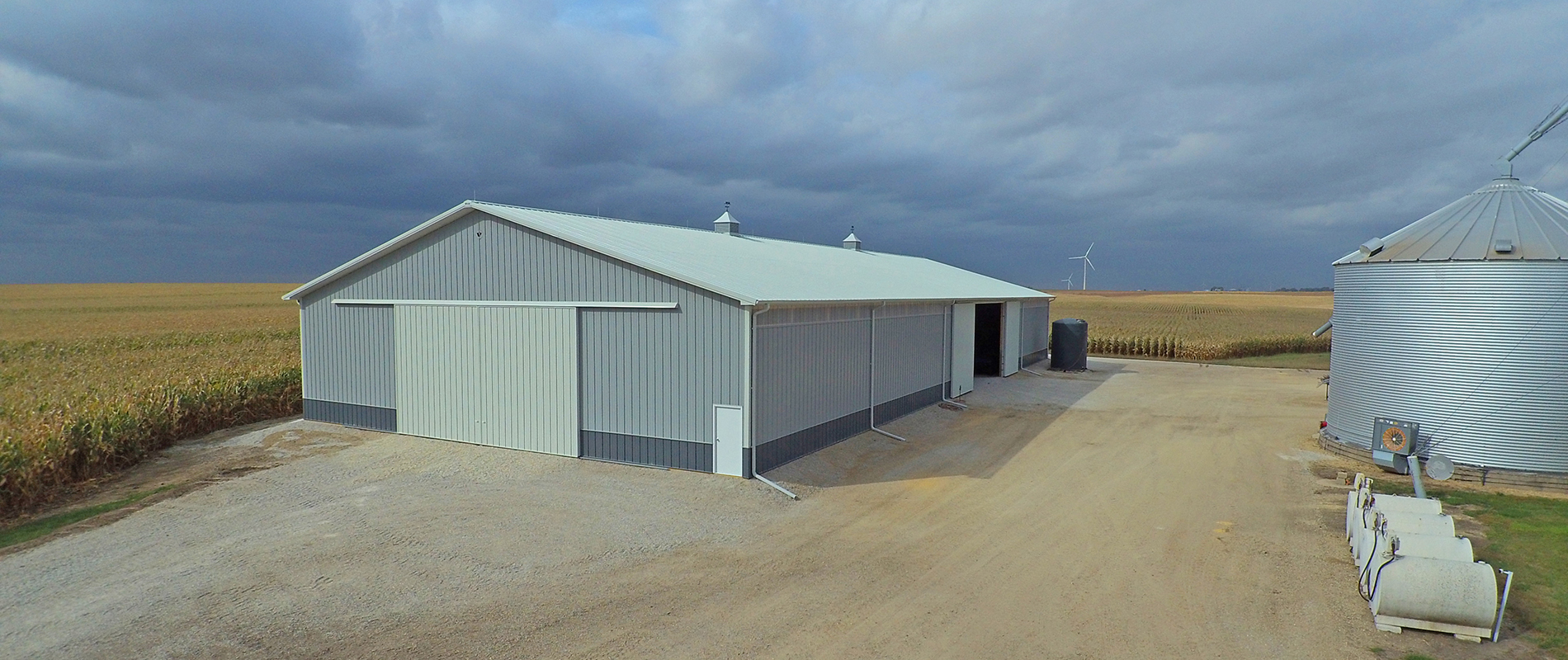 Ag Machine Sheds, Pole Barns, Workshops, Animal Containment and more.